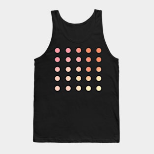 Back to School Pink and Coral Gradient Circles Planner Tank Top